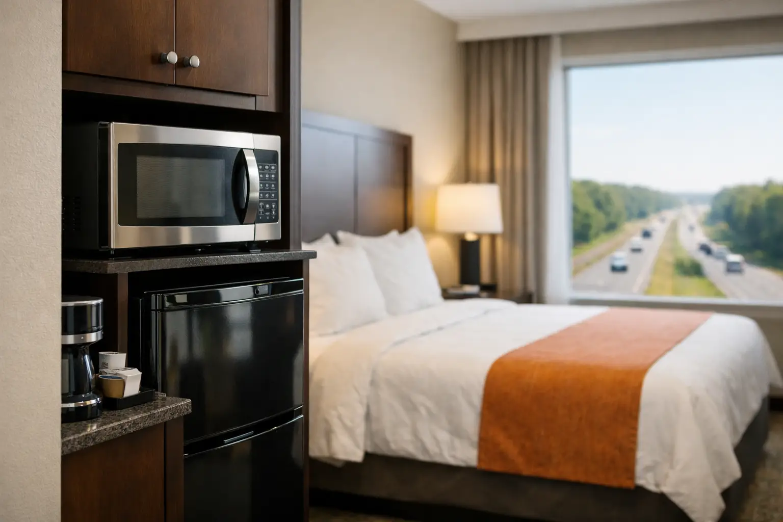 Lodging With Refrigerator and Microwave Near I-16